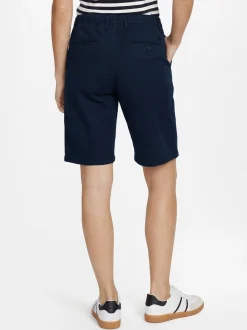 Alberto Herren Bermuda mit Leinen in marine