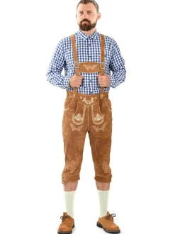 Alessandro Salvarini Herren Trachtenhose - ASGustl in braun