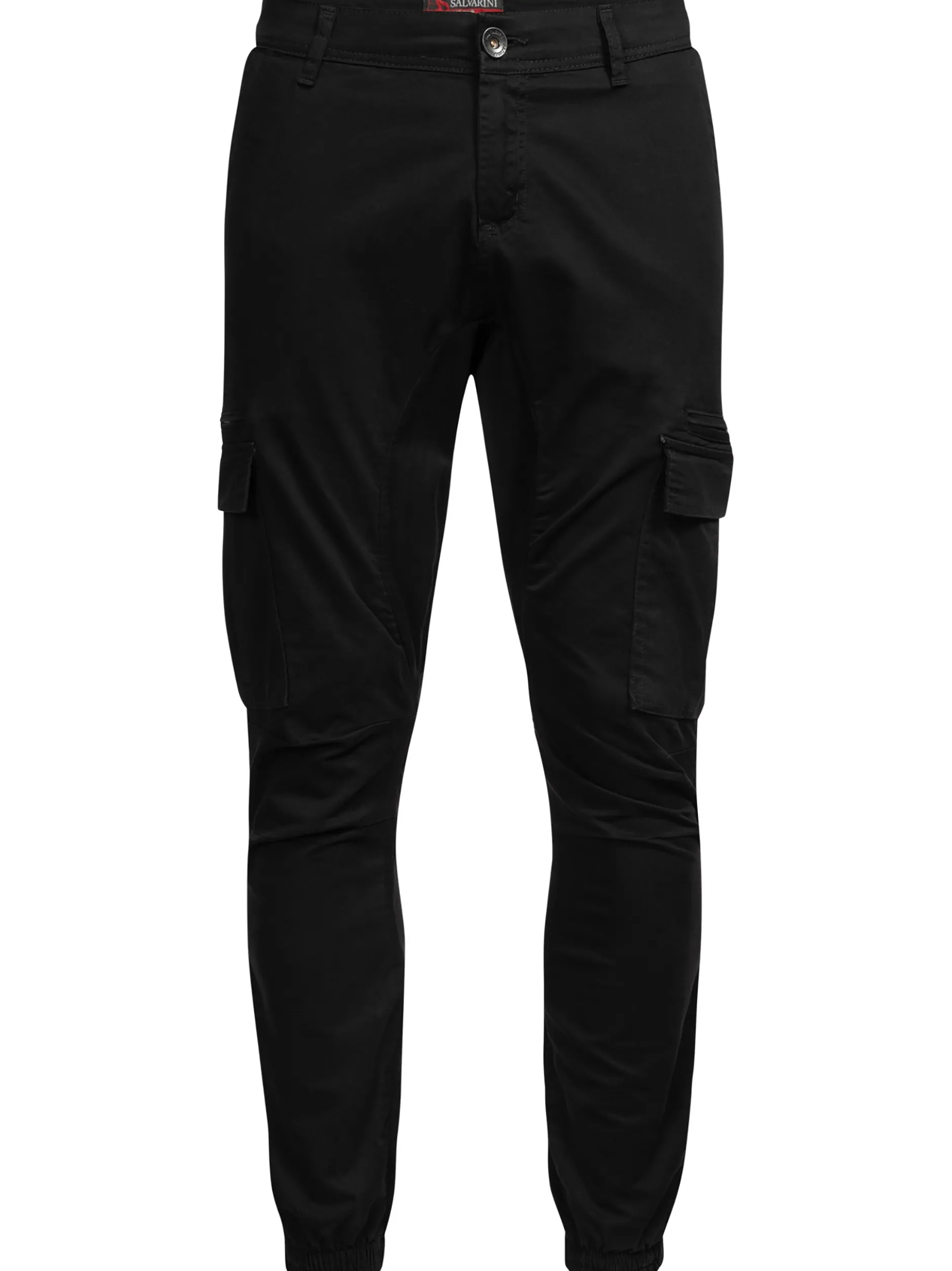 Alessandro Salvarini Herren Cargohose - ASGiacomi in schwarz