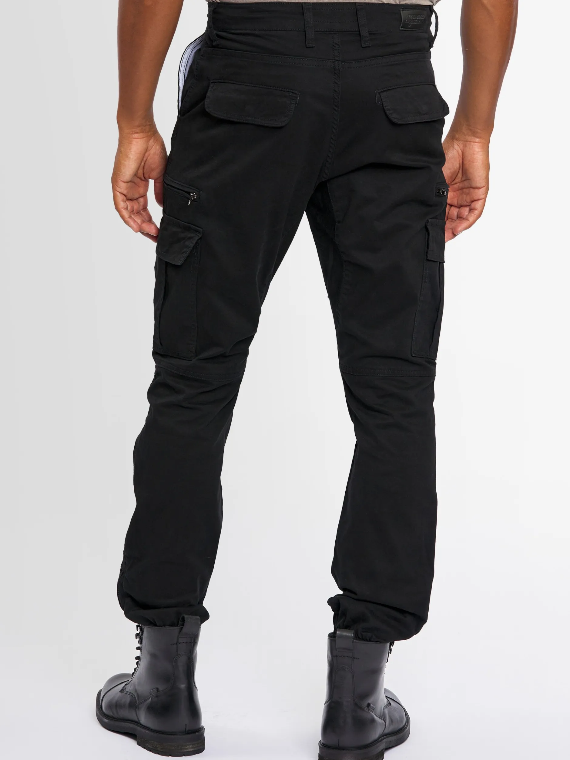 Alessandro Salvarini Herren Cargohose - ASGiacomi in schwarz