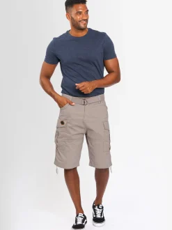 Alessandro Salvarini Herren Cargoshorts - ASLeon in hellgrau