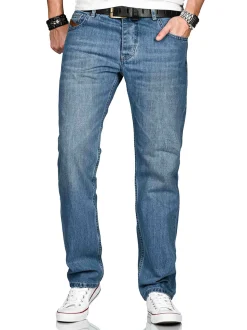 Alessandro Salvarini Herren Jeans - ASMarco in hellblau