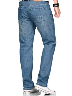 Alessandro Salvarini Herren Jeans - ASMarco in hellblau