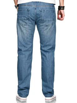 Alessandro Salvarini Herren Jeans - ASMarco in hellblau