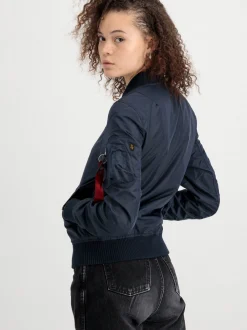 Alpha Industries Damen Bomberjacke in blau