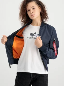 Alpha Industries Damen Bomberjacke in blau
