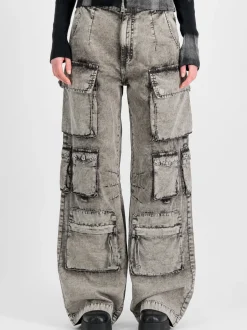 Alpha Industries Damen Hose in grau