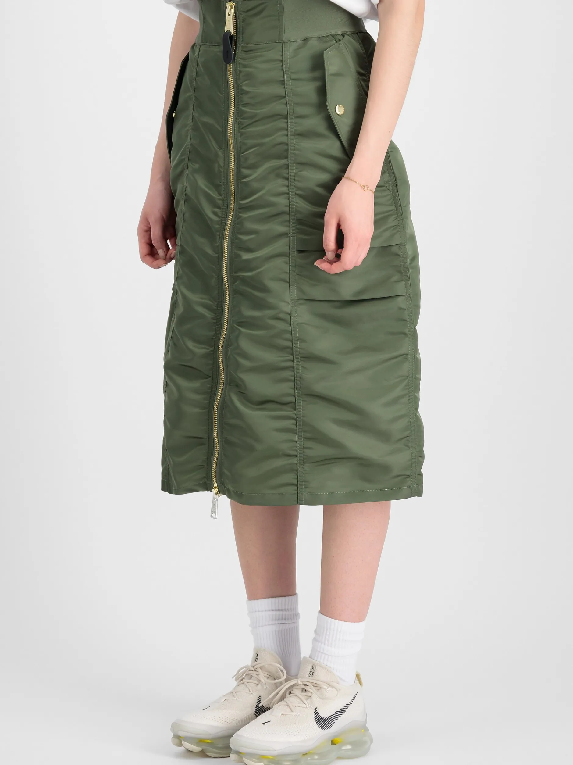 Alpha Industries Damen Rock in grün