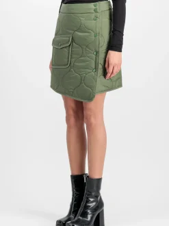 Alpha Industries Damen Rock in grün
