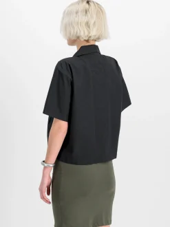 Alpha Industries Damen T-Shirt in schwarz