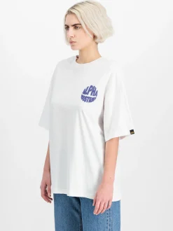 Alpha Industries Damen T-Shirt in weiß