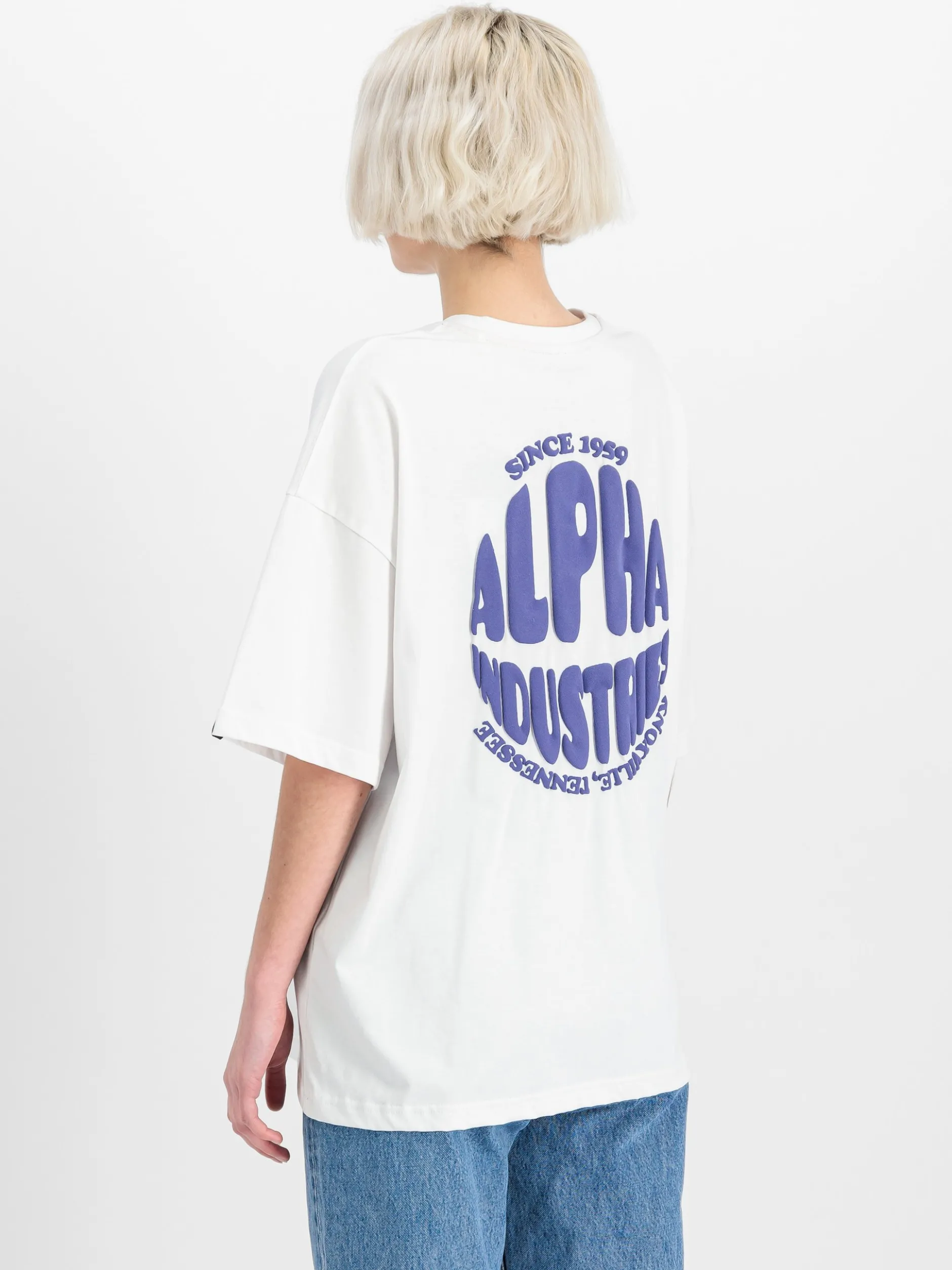 Alpha Industries Damen T-Shirt in weiß