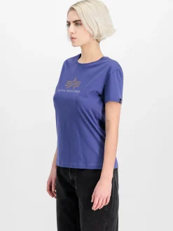 Alpha Industries Damen T-Shirt in lila