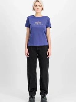 Alpha Industries Damen T-Shirt in lila