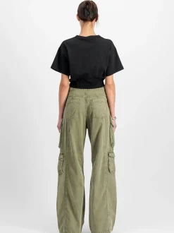 Alpha Industries Damen T-Shirt in schwarz