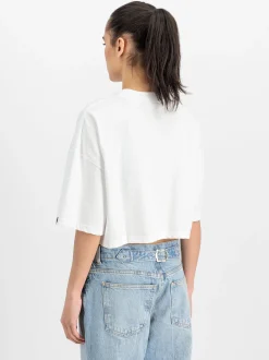 Alpha Industries Damen T-Shirt in weiß