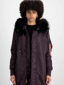 Alpha Industries Damen Winterjacke in lila
