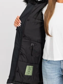 Alpha Industries Damen Winterjacke in schwarz