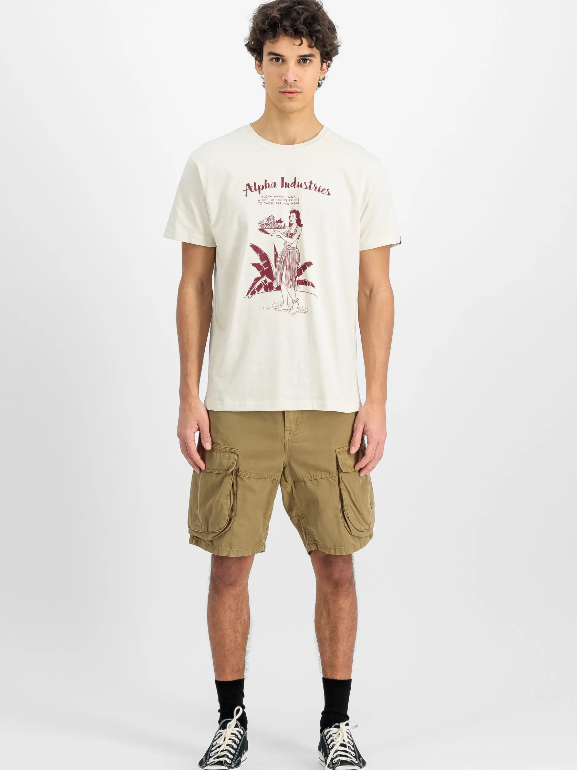 Alpha Industries Herren Kurze Hose in gelb