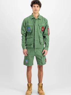 Alpha Industries Herren Kurze Hose in grau