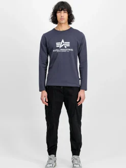 Alpha Industries Herren Langarmshirt in marine