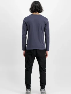 Alpha Industries Herren Langarmshirt in marine