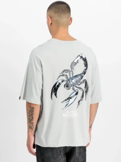 Alpha Industries Herren T-Shirt in hellgrau