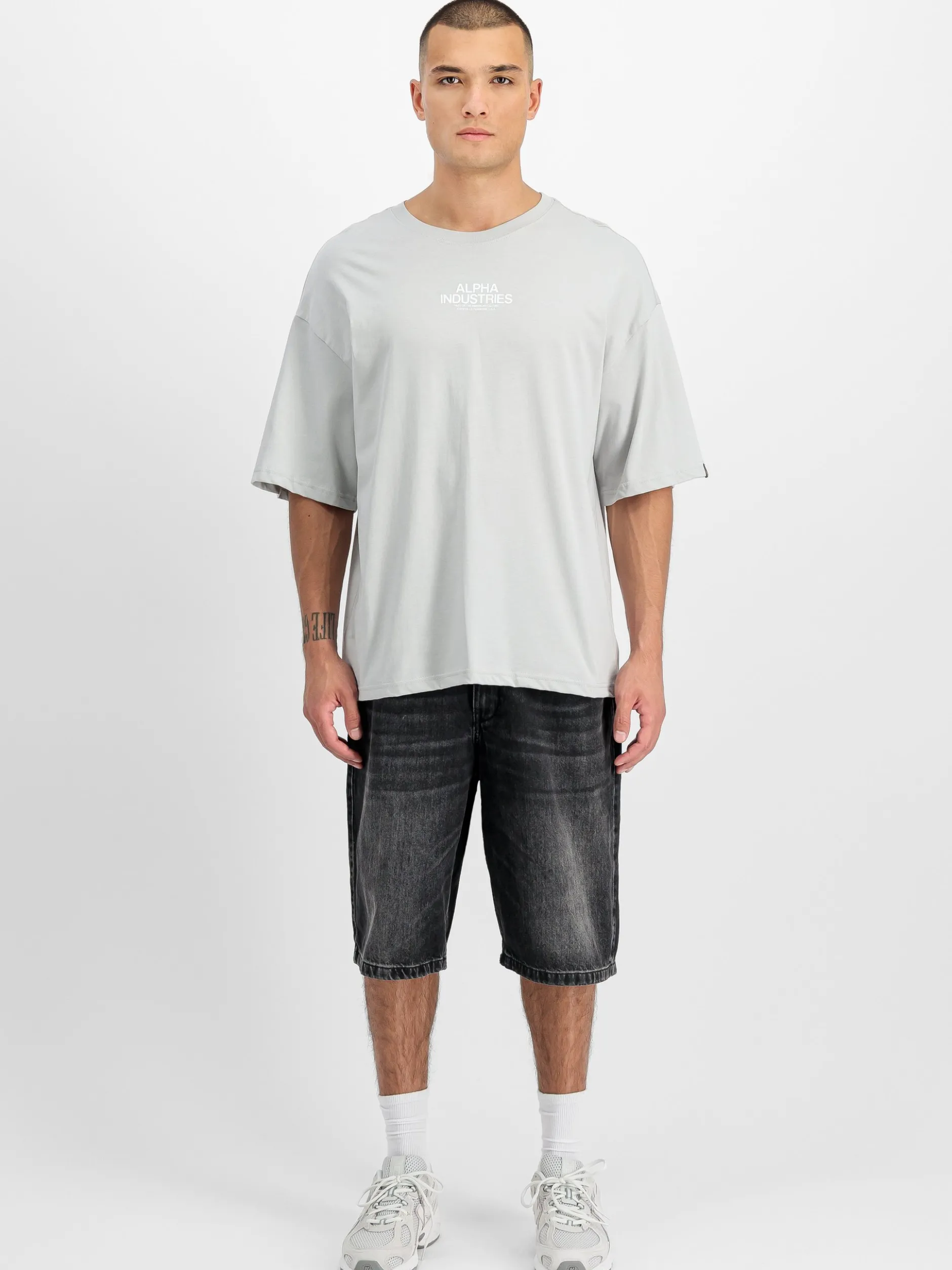 Alpha Industries Herren T-Shirt in hellgrau