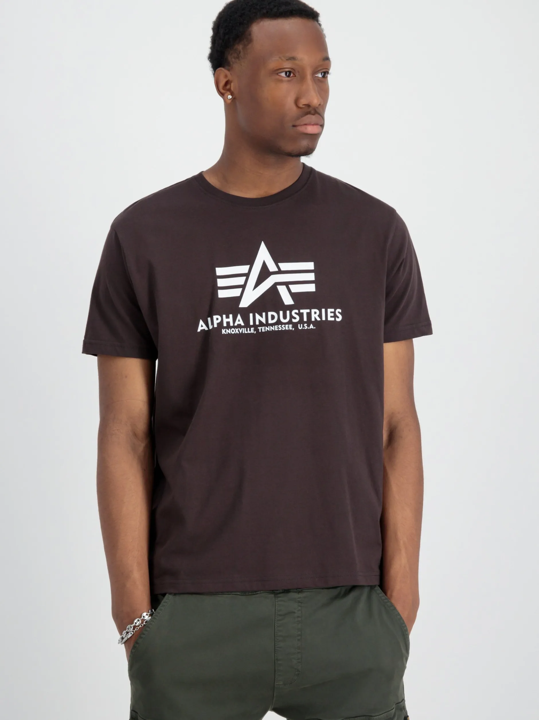 Alpha Industries Herren T-Shirt in braun