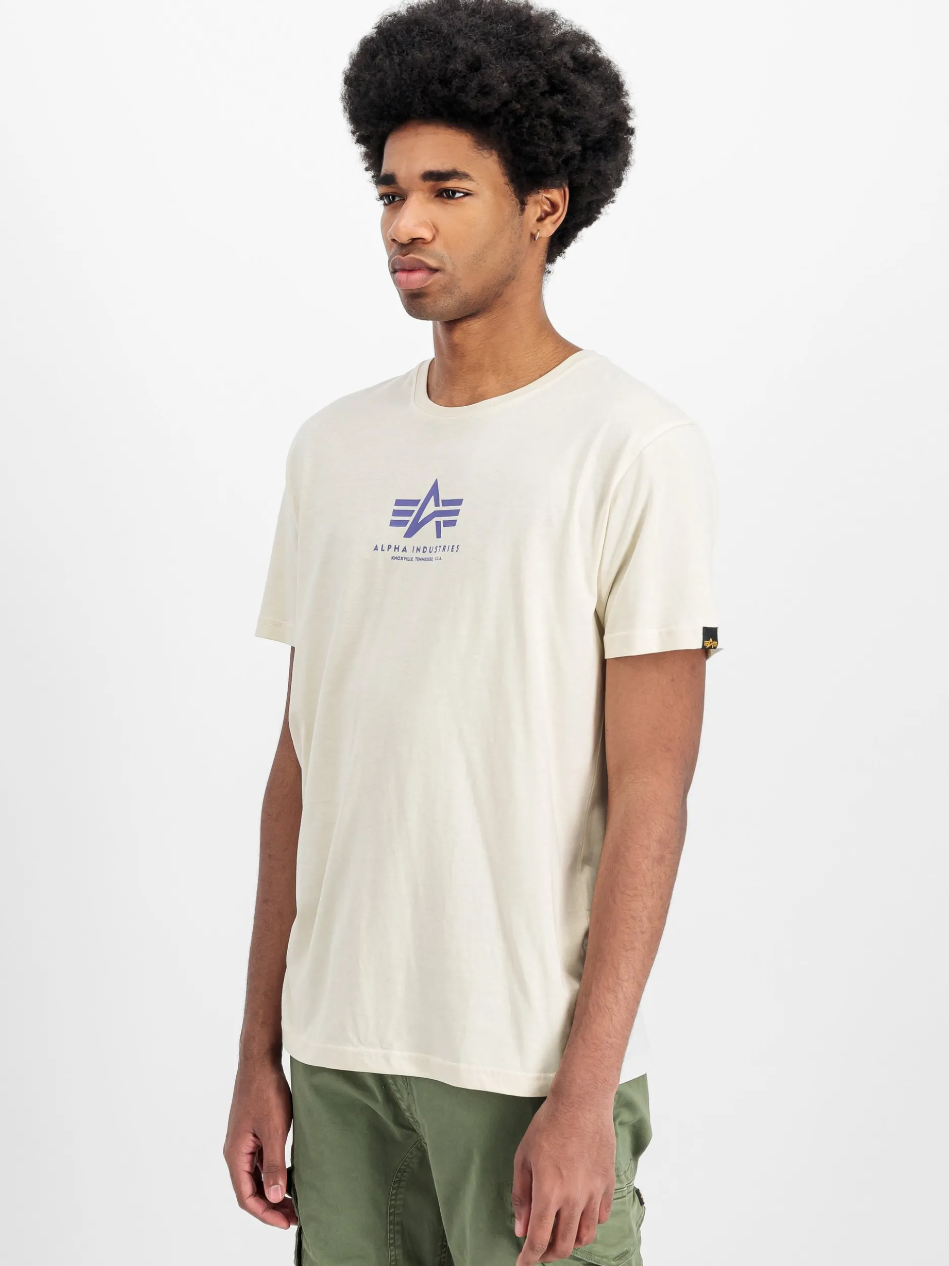Alpha Industries Herren T-Shirt in ecru