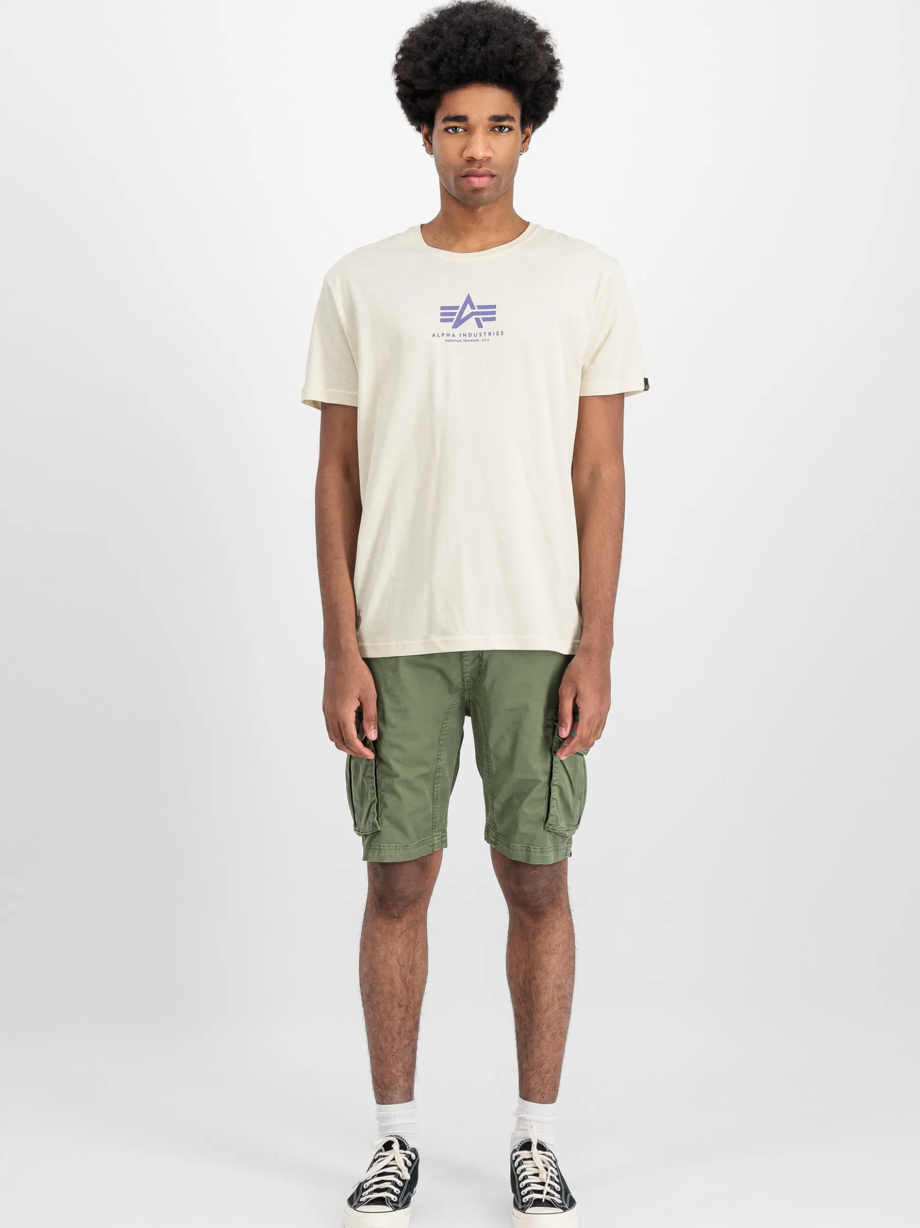 Alpha Industries Herren T-Shirt in ecru