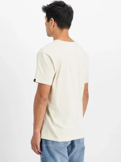 Alpha Industries Herren T-Shirt in ecru