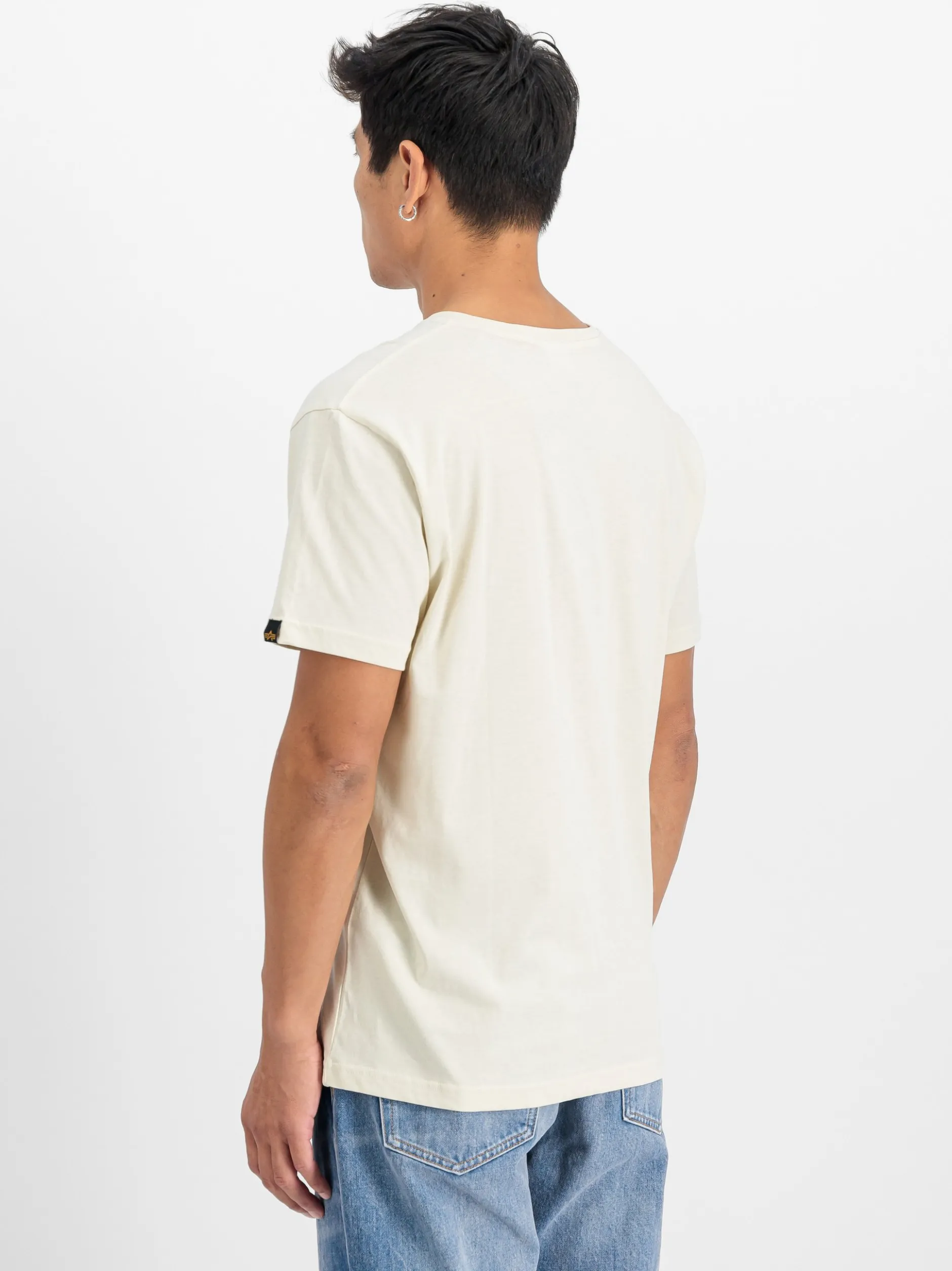 Alpha Industries Herren T-Shirt in ecru