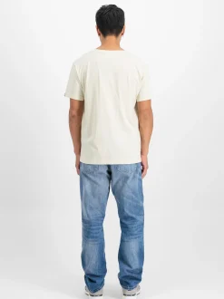 Alpha Industries Herren T-Shirt in ecru