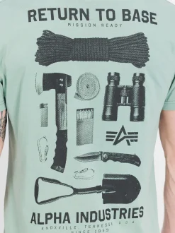 Alpha Industries Herren T-Shirt in grün