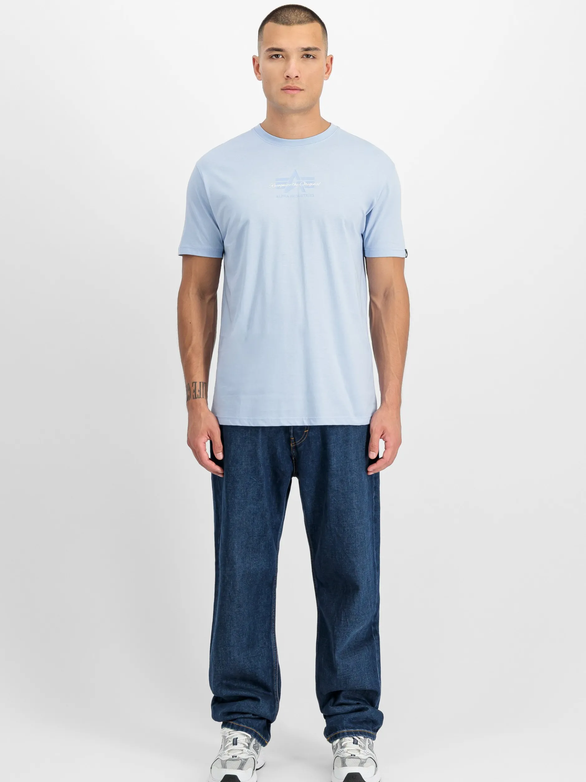 Alpha Industries Herren T-Shirt in hellblau