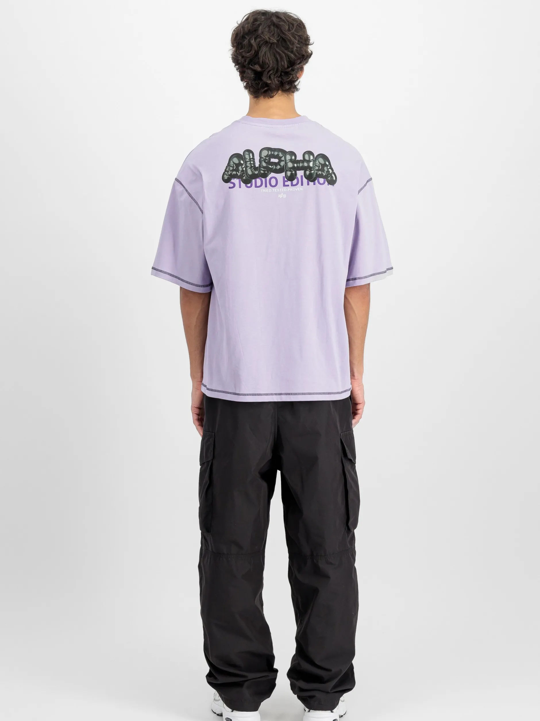 Alpha Industries Herren T-Shirt in lila