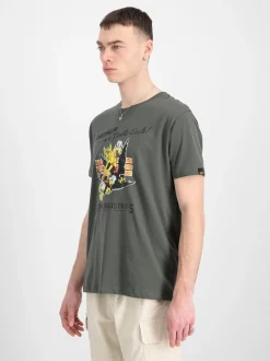 Alpha Industries Herren T-Shirt in oliv