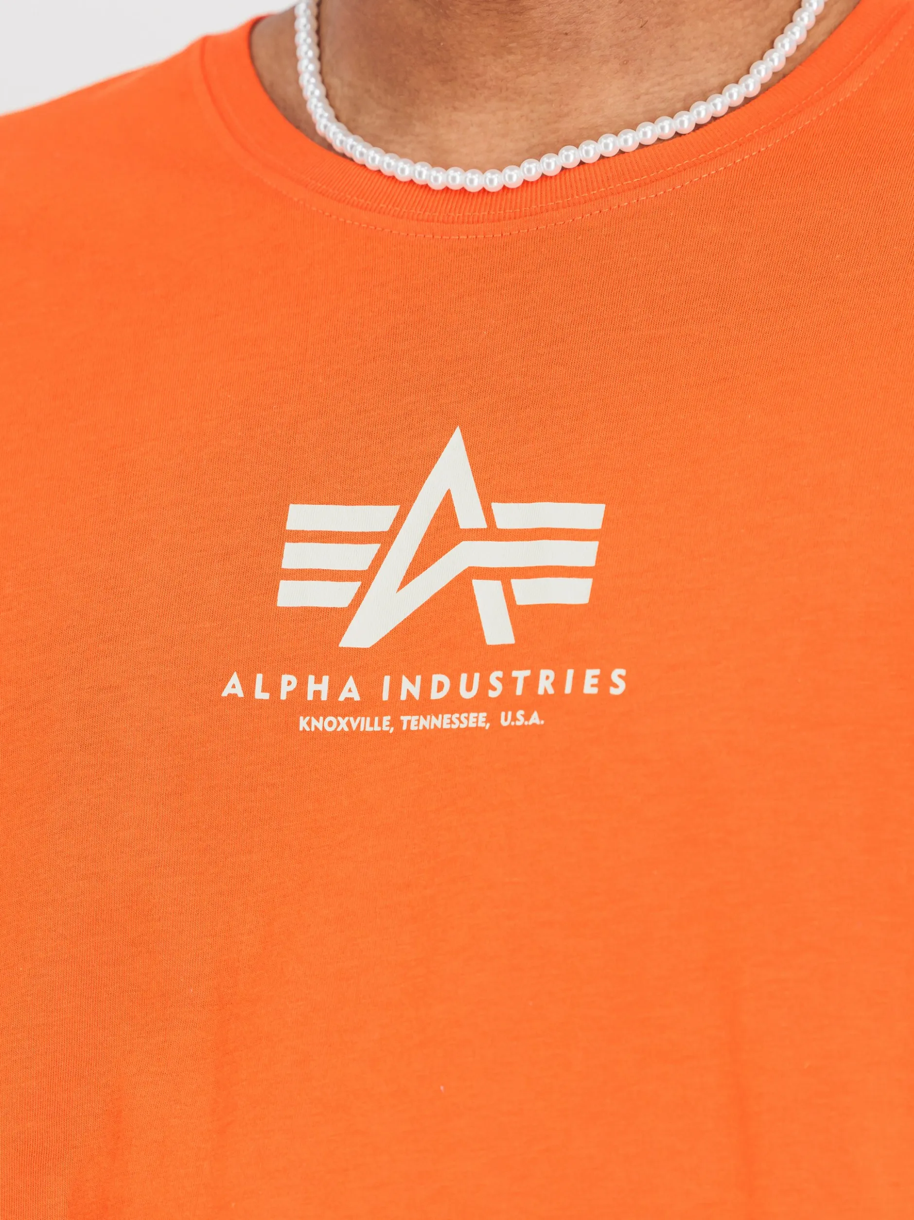 Alpha Industries Herren T-Shirt in orange