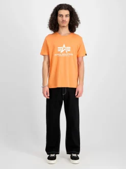 Alpha Industries Herren T-Shirt in orange