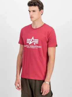 Alpha Industries Herren T-Shirt in rot