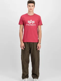 Alpha Industries Herren T-Shirt in rot