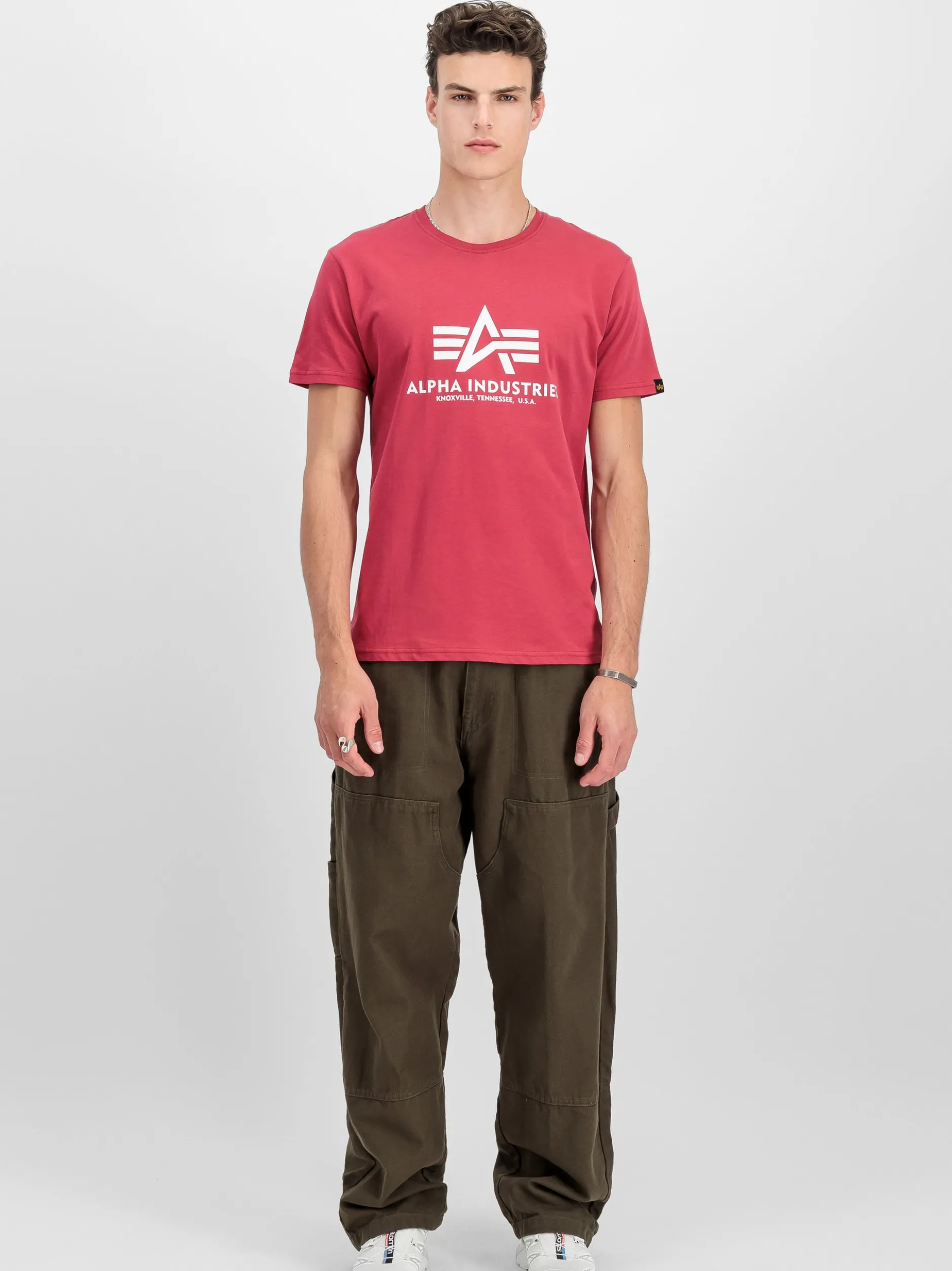 Alpha Industries Herren T-Shirt in rot