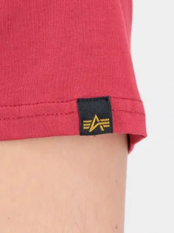 Alpha Industries Herren T-Shirt in rot