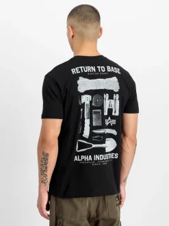 Alpha Industries Herren T-Shirt in schwarz