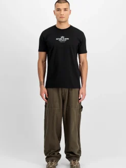 Alpha Industries Herren T-Shirt in schwarz
