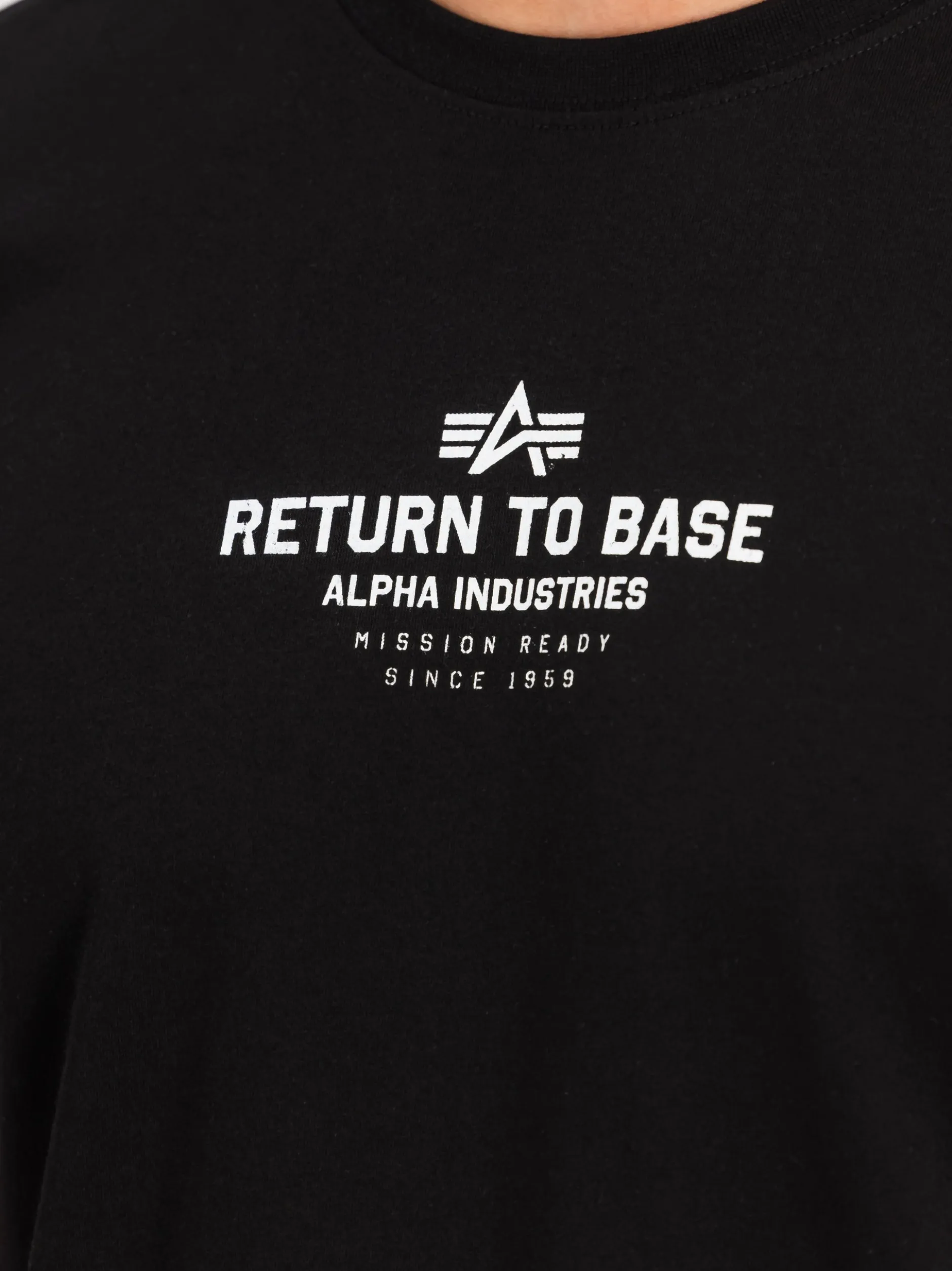 Alpha Industries Herren T-Shirt in schwarz