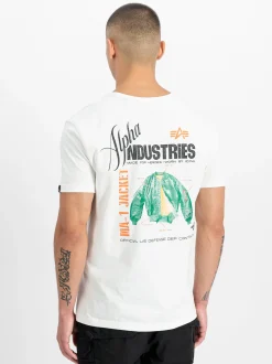 Alpha Industries Herren T-Shirt in weiß
