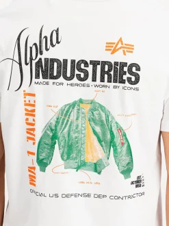 Alpha Industries Herren T-Shirt in weiß