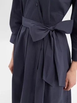 Ambiance Damen Blusenkleid in marine - Ärmel: 3/4 Arm